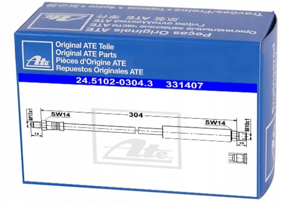 фото №1, Шланг тормозной bmw 3 e30 324 td 325 2.7 m3 2.3