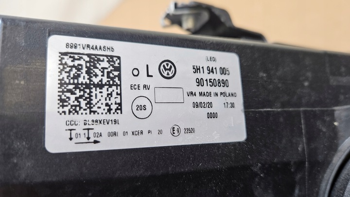фото №8, Лампа передня перед ліва vw golf viii 8 повний led 5h1941005