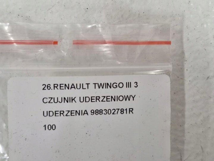 фото №6, Renault twingo iii 3 датчик ударний удару 988302781r