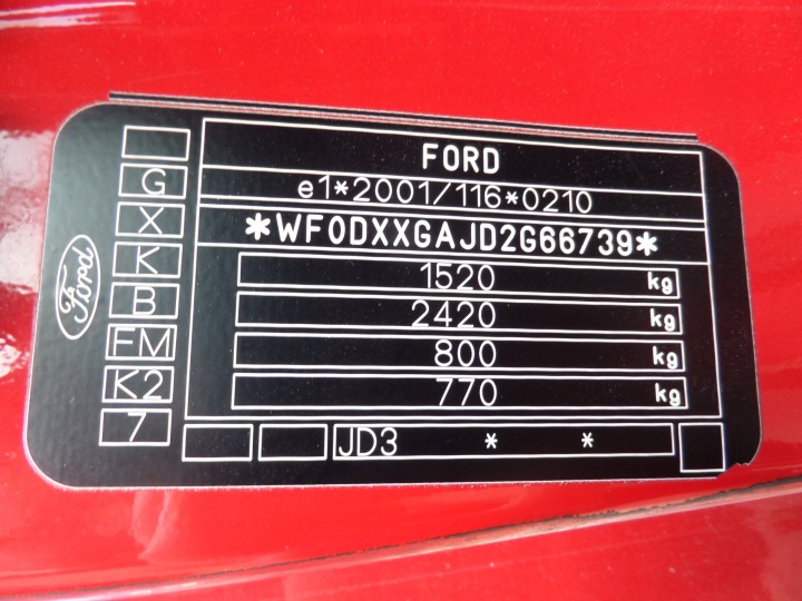 фото №16, Двері праві перед передні ford fiesta v mk6 3d колір k2 02-08
