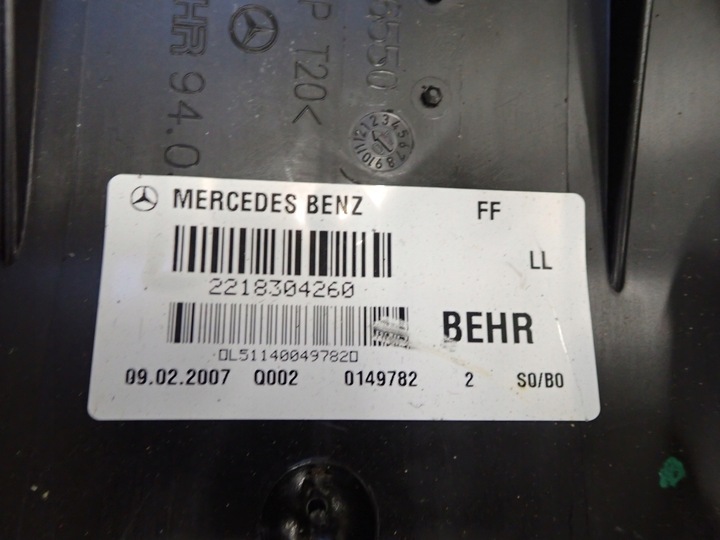 фото №12, Mercedes s w221 отопитель a2218304260 v12 s65 63