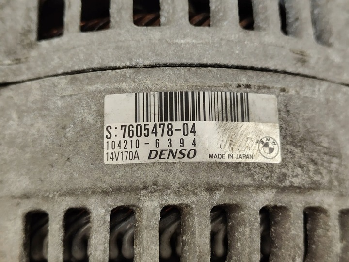 фото №6, Bmw 4 f32 2.0 бензин n20b генератор denso 170a 7605478