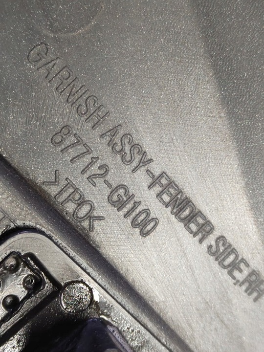 фото №8, Планка накладка na крило праві перед hyundai ioniq v 5 87712-gi100