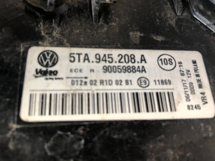 фото №11, Vw touran ii 2 фара права зад задняя 5ta945208a