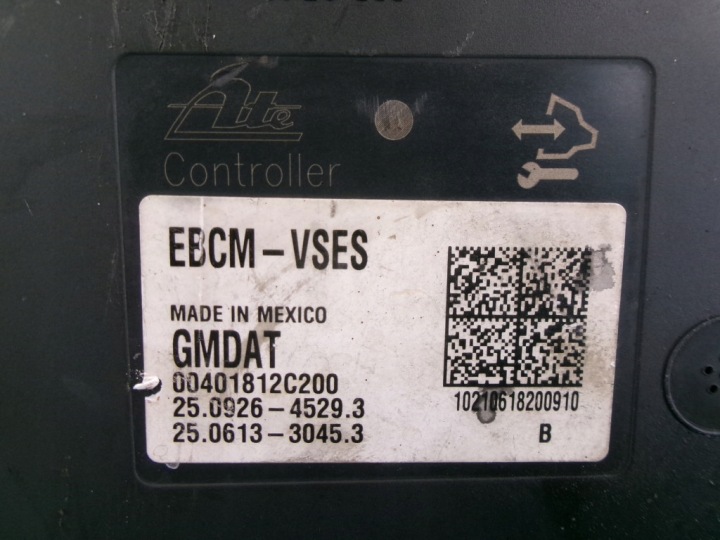 фото №6, Chevrolet captiva i 2.0vcdi блок керування abs 96626091 ate25.0212-0190.4