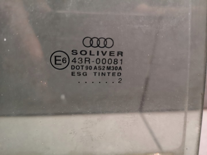 фото №7, Стекло дверь правые зад audi a6 c5 esg avant