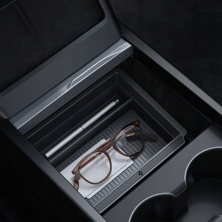 фото №9, Органайзер автомобильный do tesla модель 3 highland, spigen sliding console