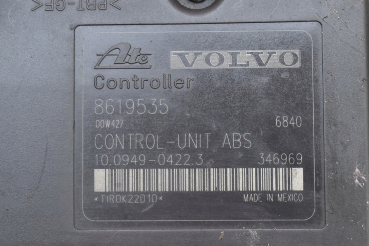 фото №10, Блок управления abs 8619534 volvo s80 1 i 2.4 b 170 km 98-06