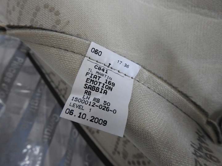 фото №7, Обшивка спинка сидіння lt fiat panda ii sed-644