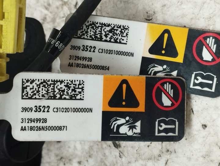 фото №11, Opel insignia b патрон/заряд пиротехнический капота 39093522