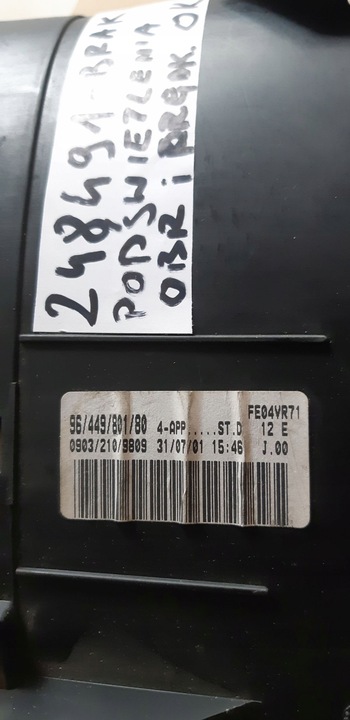 фото №10, Спідометр  прилади peugeot 206 1998-2001 дві штекери дизель 9644980180