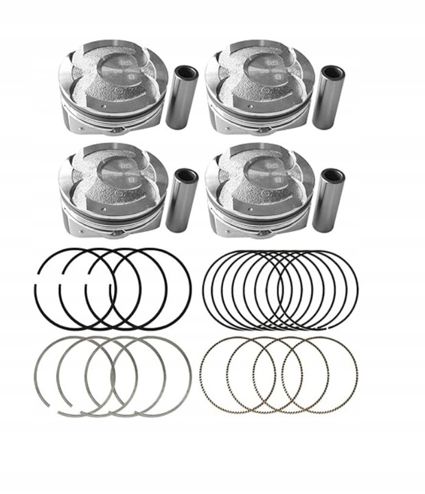 фото №1, Поршни кольца hyundai i30 i40 ix35 tucson g4fd 1.6gdi 2010-std +0,5 1,0