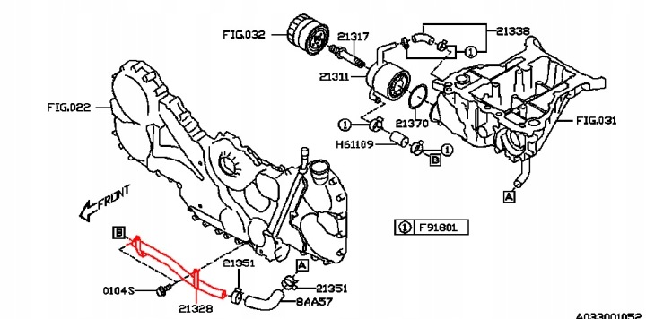 фото №8, Трубка  радіатор масла середній subaru legacy / outback 3.0 h6 usa tribeca