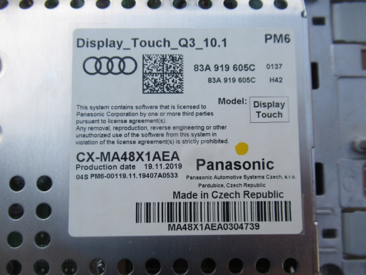 фото №9, Audi q3 f3 83a дисплей монитор экран 83a919605c touch