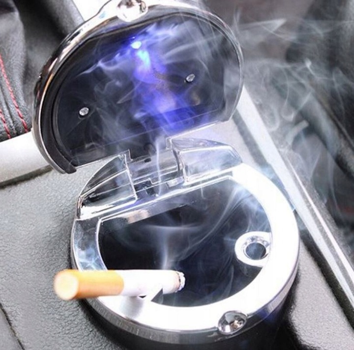 фото №4, Попільничка автомобільна з led місце чашки корзина підсвічувана