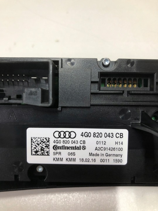 фото №6, Audi a6 c7 панель кондиционера рестайлинг 4g0820043cb