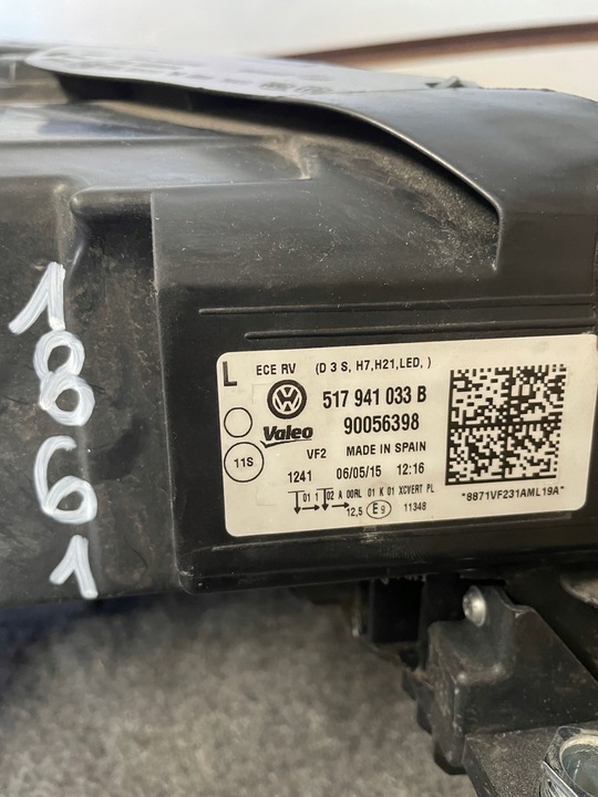 фото №4, Лампа левая перед передняя vw golf sportsvan ксенон led 14-17 517941033b