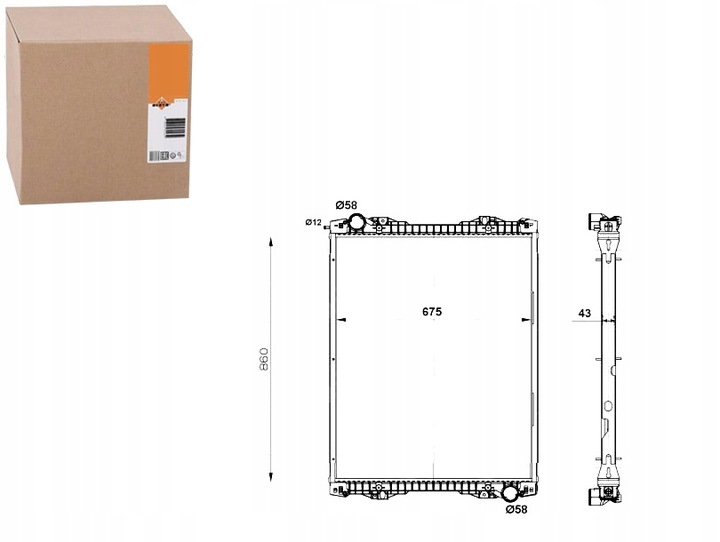 фото №1, Радиаторов двигателя nrf 1766125 1491710 1784615 1770