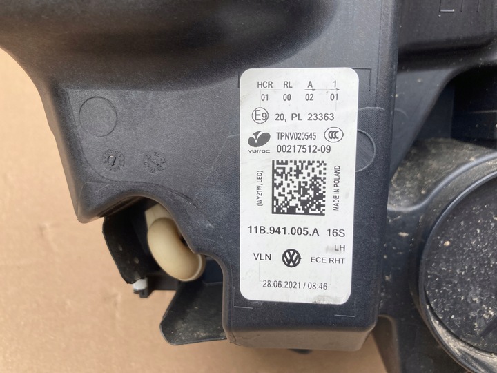 фото №7, Vw id4 id.4 лампа левая перед полный led 11b941005a eu