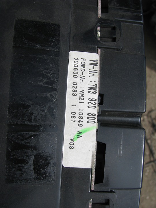 фото №7, Спидометр приборы 7m3920800 volkswagen sharan i 1 рестайлинг 1.8 turbo