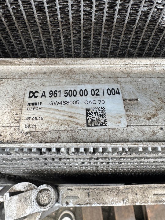 фото №7, Радіаторів комплект води інтеркулер mercedes actros mp4 2018r a9615000900