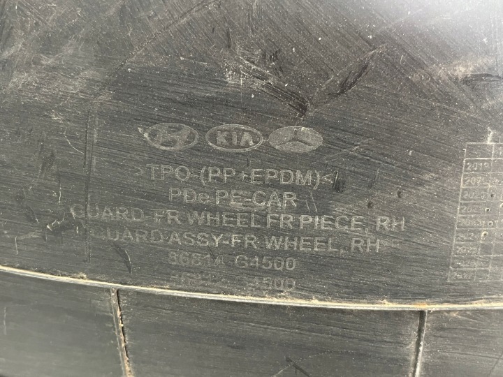 фото №7, Hyundai i30 iii 3 рестайлинг подкрылок перед передние правое 86814-g4500