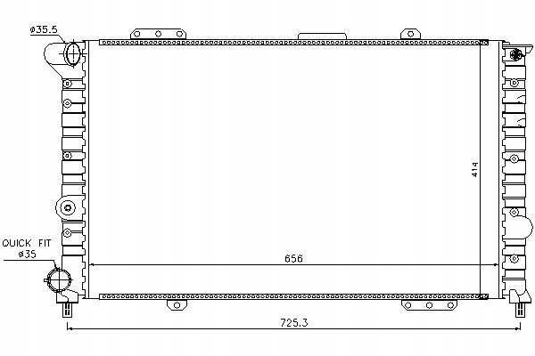 фото №2, Радіаторів двигуна alfa romeo 166 2.0/2.5/3.0 09.98