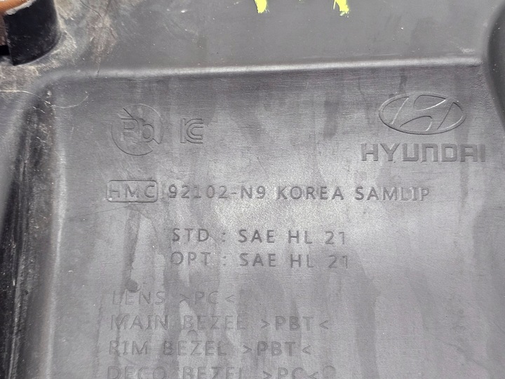 фото №10, Hyundai tucson iv 21- лампа праві перед 92102-n9 usa