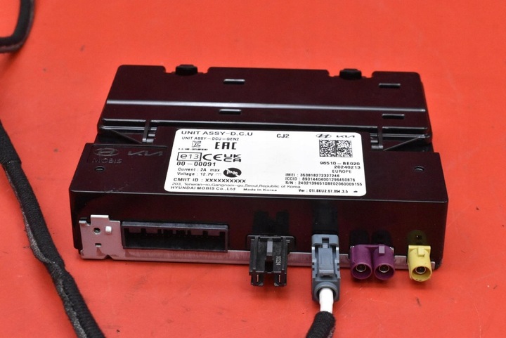 фото №5, Блок керування модуль dcu 96510-be020 hyundai kona 2 ii 1.6 gdi гібрид 105 km 22-
