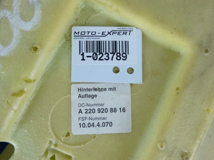 фото №8, Mercedes s w220 диван задняя зад сиденье спинка