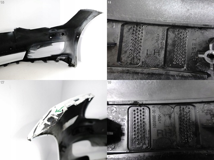 фото №14, Tesla модель s 16-21 рестайлінг бампер бампер перед 6xpdc