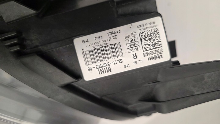 фото №10, Лампа перед ліва права mini f54 f55 f56 рестайлінг lci led чорна 5a01962 5a01961