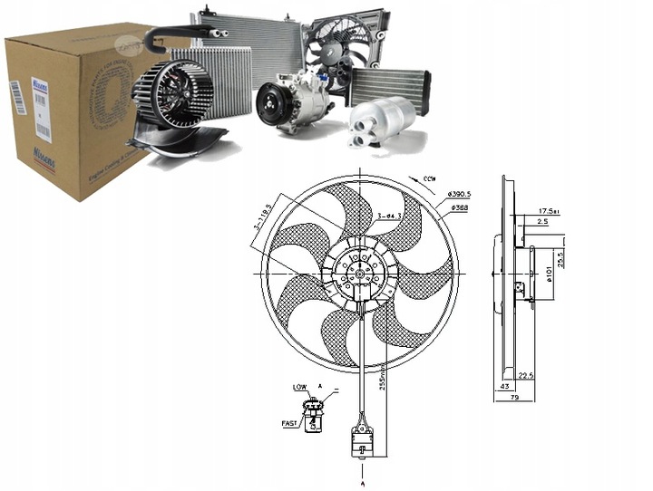фото №1, Вентилятор радиатор opel astra h astra h classic