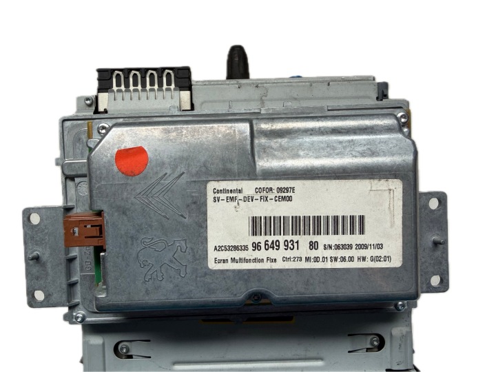 фото №6, Магнітола cd навігація дисплей citroen c5 iii x7 96661984zd
