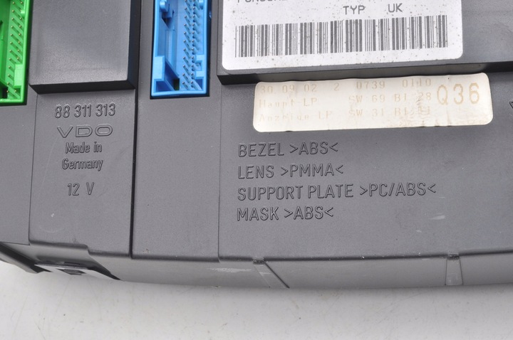 фото №10, Porsche boxster 986 3.2 спідометр  прилади англієць 98664123701