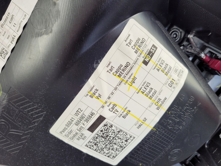фото №14, Bmw x3 g01 дверная карта (обшивка) правая зад кожа карбон 7410264 5108746 б/у