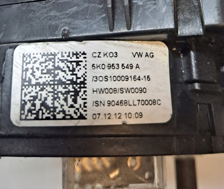 фото №9, Переключатель шлейф 5k0953549a vw scirocco iii