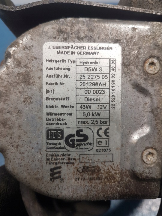 фото №6, Ford transit connect вебасто 2t1v-18k463-ac