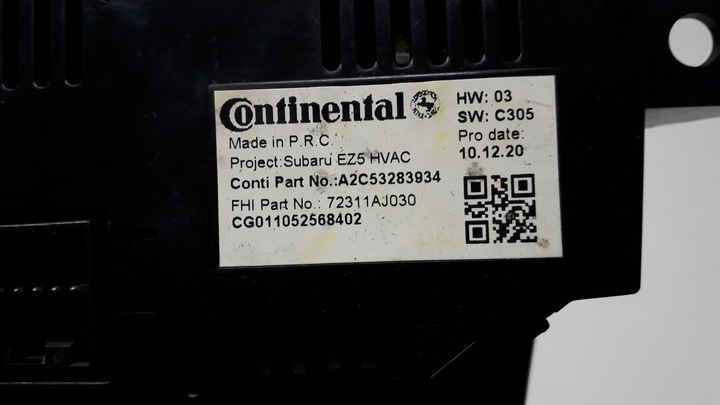 фото №8, Subaru legacy v 5 09- панель воздуховод кондиционера