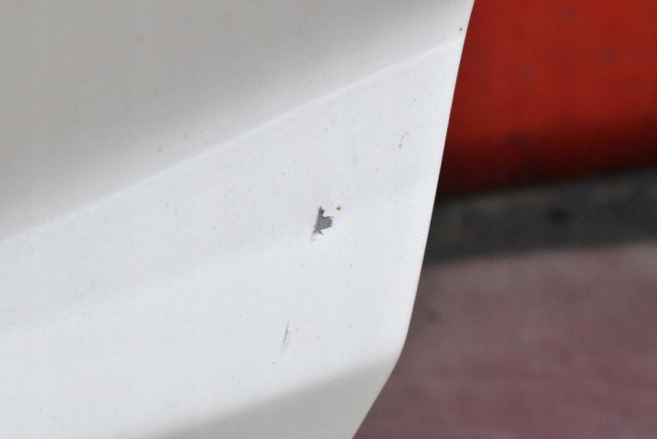 фото №8, Крышка багажника зад задняя белая honda jazz 3 iii 5d hb 10-15