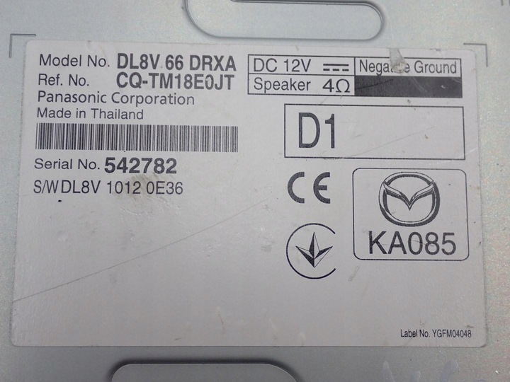 фото №7, Навигация навигация радио заводская оригинал baar669c0 mazda cx-3 cx3 19r