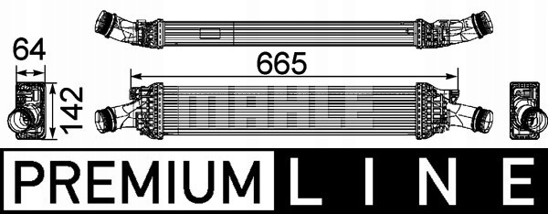 фото №1, Радіатор повітря intercoole mahle ci 170 000p