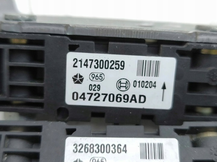 фото №9, Chrysler voyager 2006 комплект датчик удару подушка безпеки