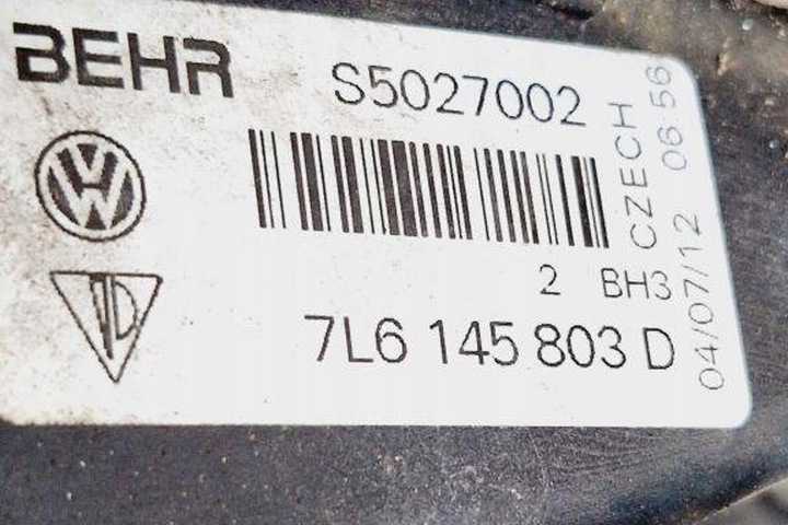 фото №7, Радиаторов интеркулер porsche cayenne 92a 7l6145803d 0.3l дизель 180kw