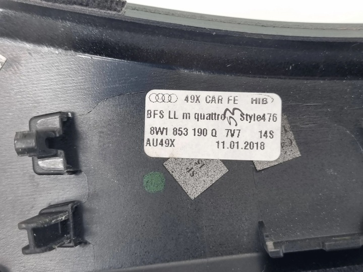 фото №12, Audi s5 f5 2018 комплект рамка панели распределительной