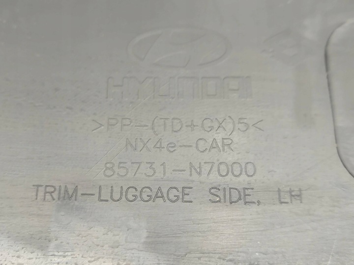 фото №8, Hyundai tucson iv nx4 2023 левая сторона боковина / обивка / багажника