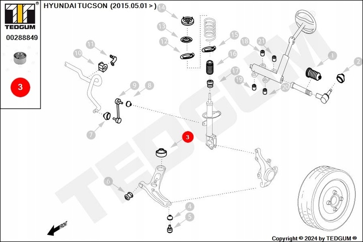 фото №12, Tedgum 00288849 подшипник, рычаг