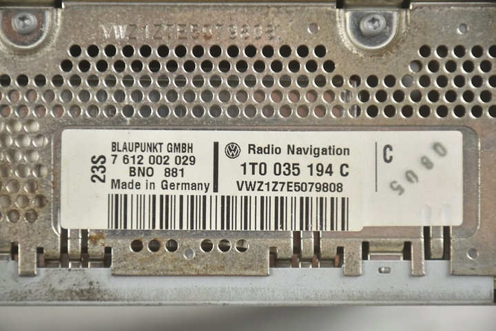 фото №8, Радіо навігація vw golf v touran 1t0035194c