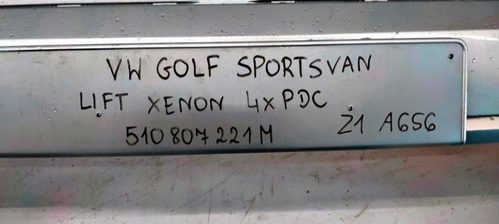 фото №7, Vw golf sportsvan рестайлінг 17-20 бампер переднє перед