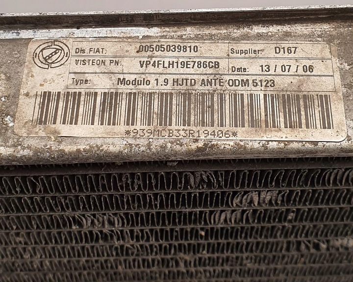 фото №8, Радіаторів води alfa romeo 159 1.9 jtd 60694769